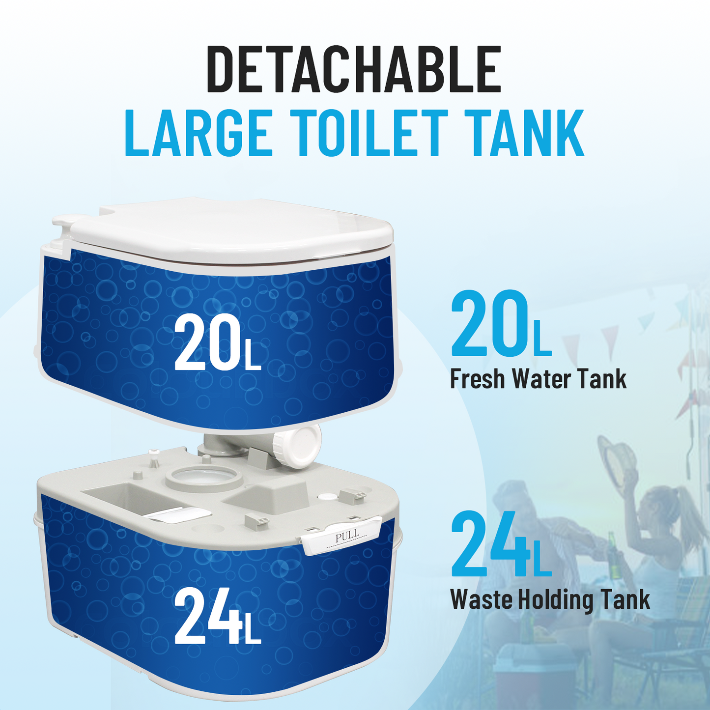 Camping Toilet 24L