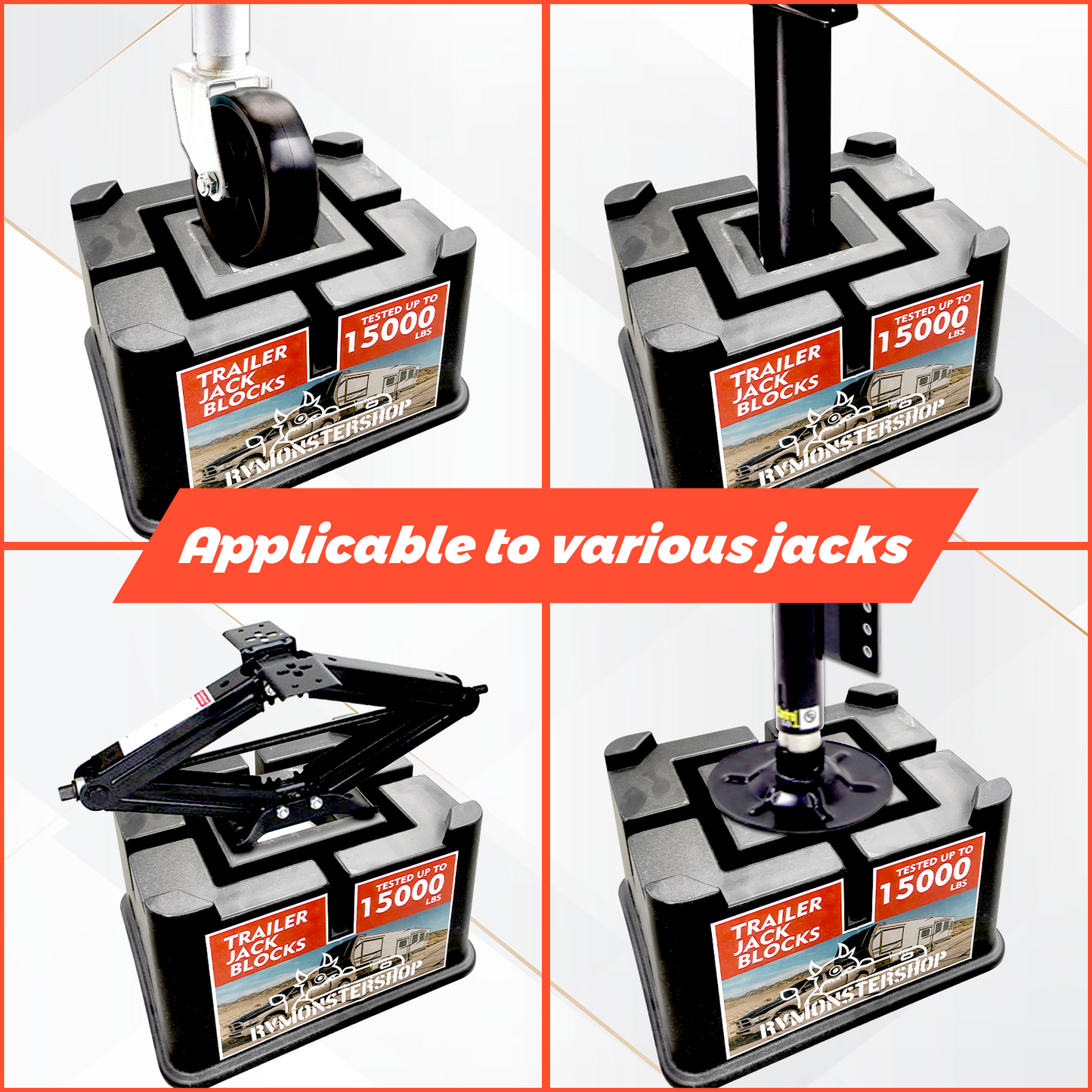 Trailer Jack Block(2 pack)