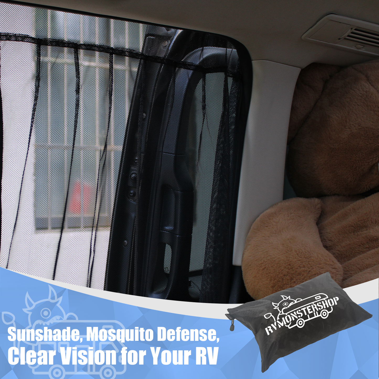 RV Sliding Door Mosquito Net(Small)