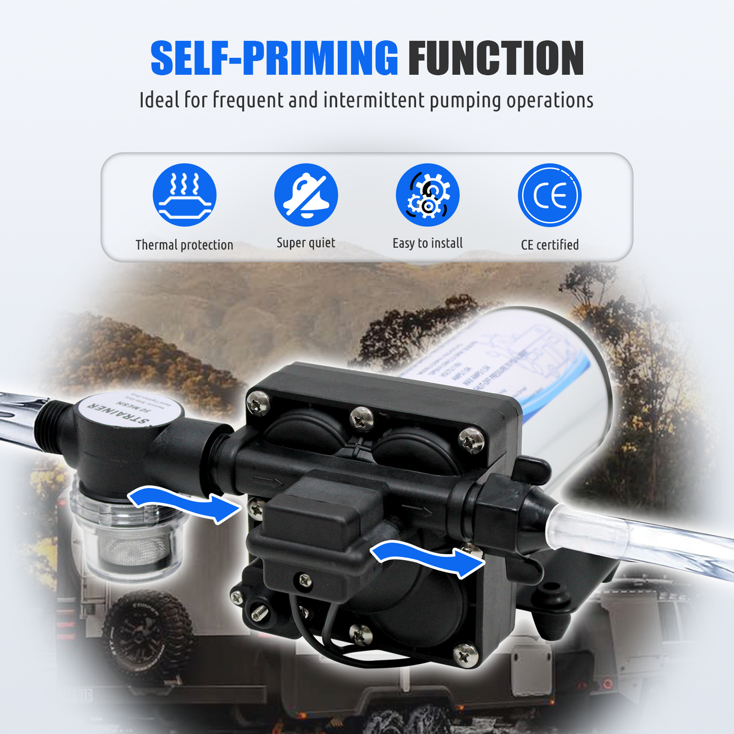 110V Water Pressure Diaphragm Pump