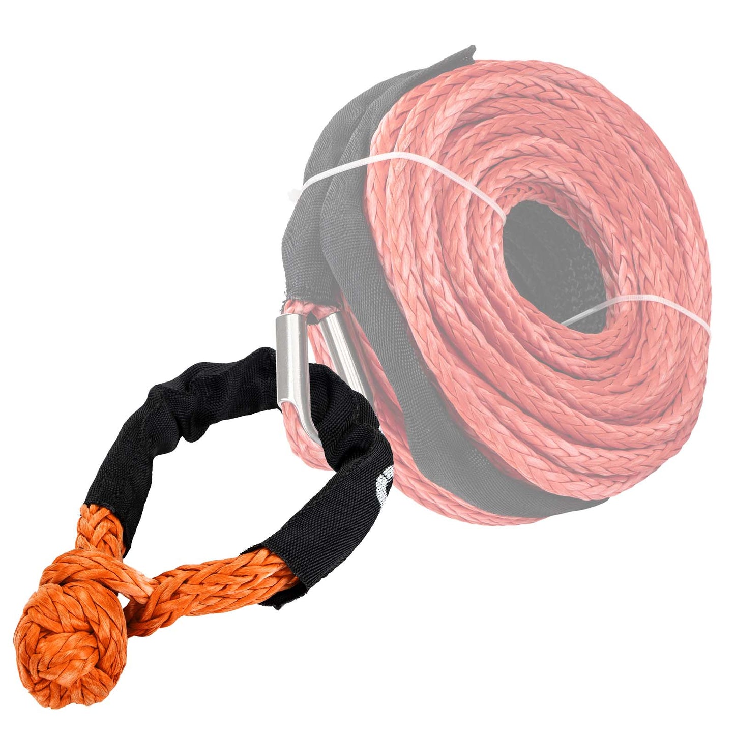 Off-road vehicle/RV trailer soft shackle release trailer buckle