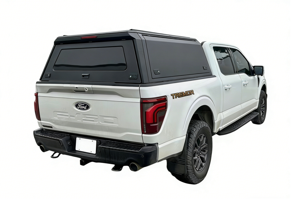 [Ships in 1 Week] Pickup Bed Cover 4x4 Offroad Truck Canopy Universal Black Truck Canopy | Fits Tacoma, Tundra, Ford &amp; More | Waterproof &amp; Secure | Easy Installation