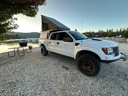 4x4 Aluminum Alloy Steel Pickup Hardtop Topper Camper Truck Canopy with Rack for F150 03