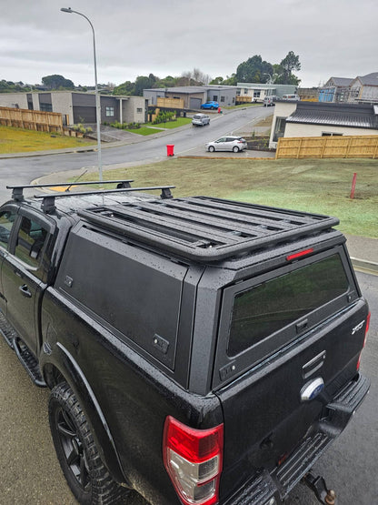 4x4 Aluminum Alloy Steel Pickup Hardtop Topper Camper Truck Canopy with Rack for F150