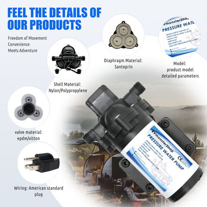 110V Water Pressure Diaphragm Pump