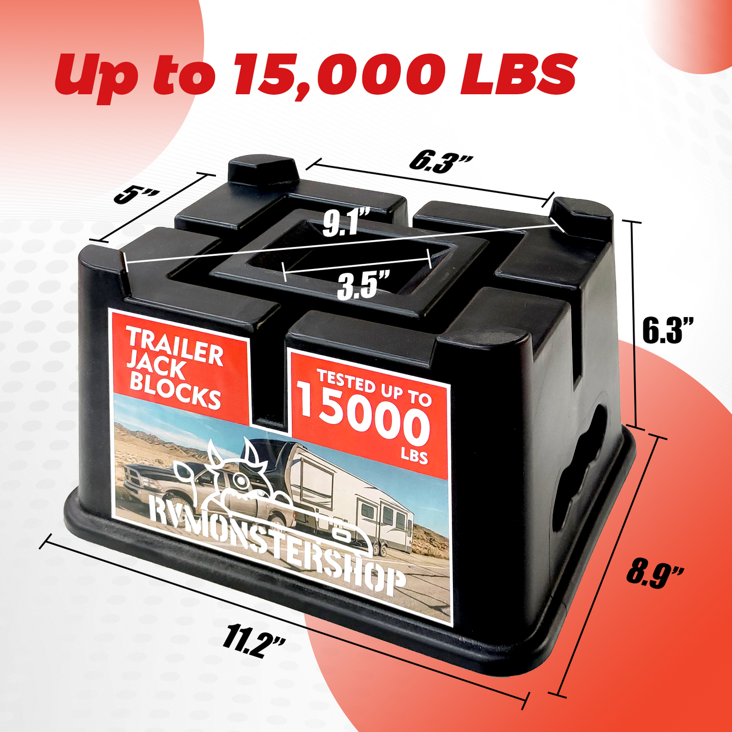 Trailer Jack Block(4 pack)