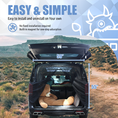 Insect-proof mosquito net for RV back door(Small)
