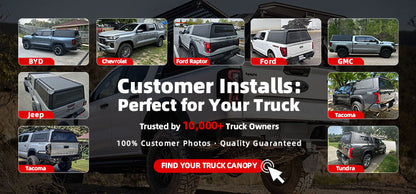 Canopy Topper Waterproof Camper for Toyota Tundra Isuzu F150 Range GMC RAM BYD Shark 6