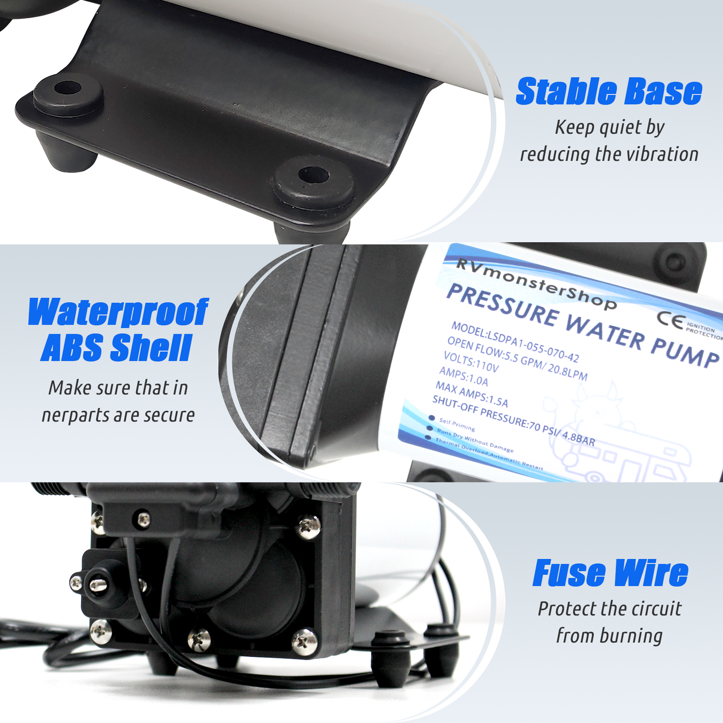 110V Water Pressure Diaphragm Pump