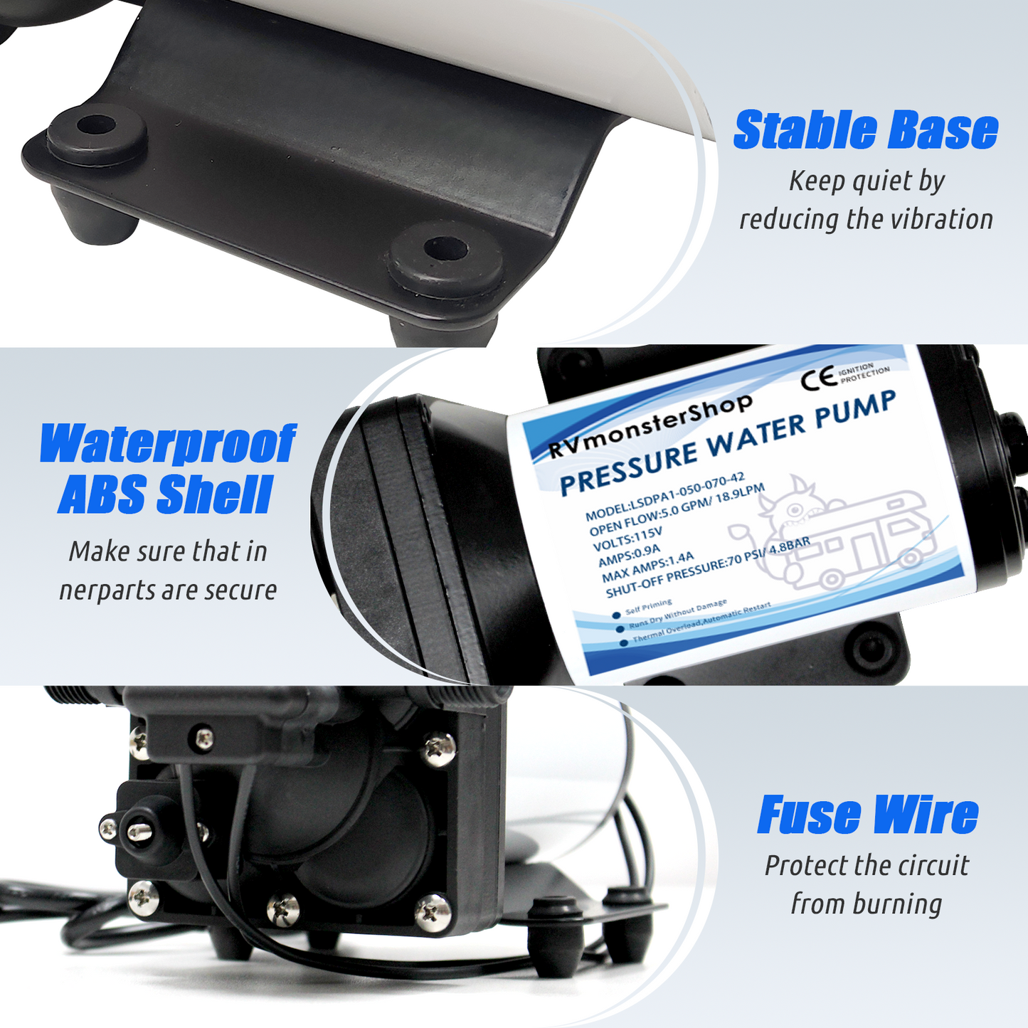 115V Water Pressure Diaphragm Pump