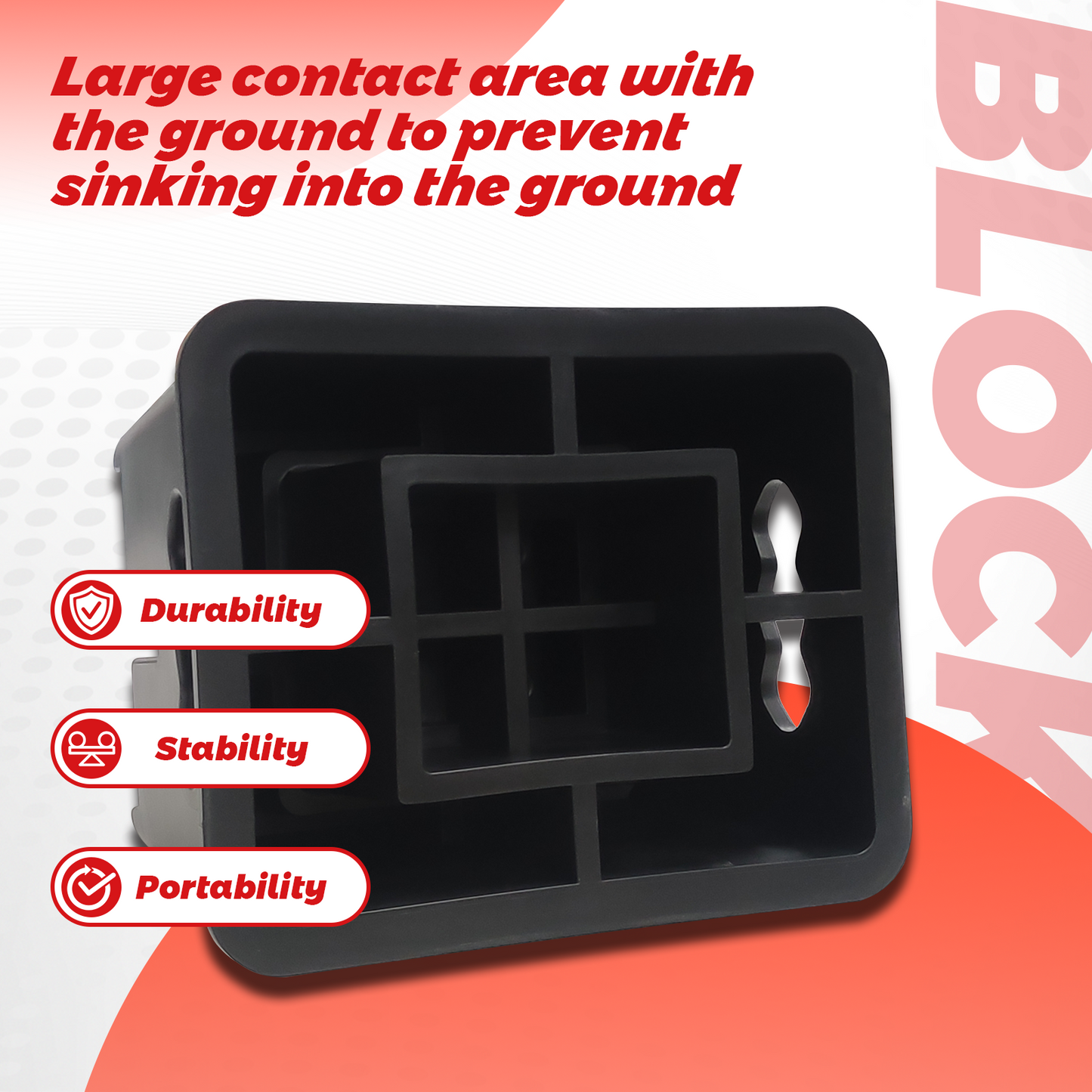Trailer Jack Block(4 pack)