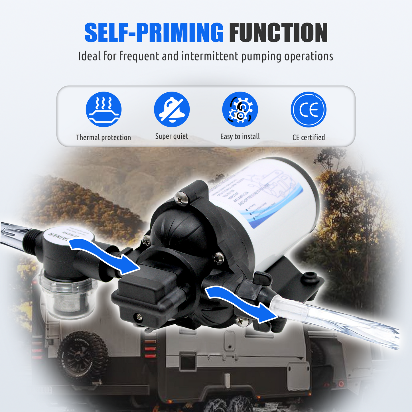 110V Water Pressure Diaphragm Pump