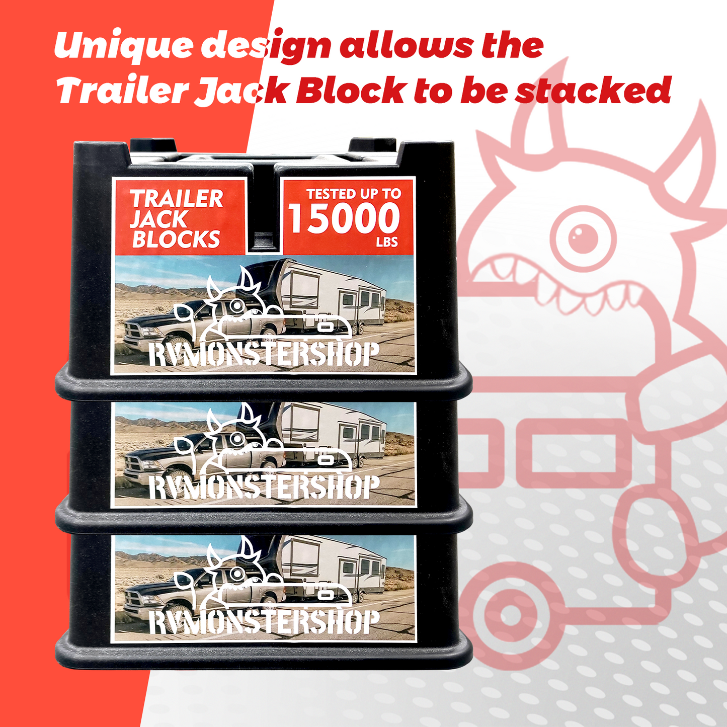 Trailer Jack Block(1 pack)