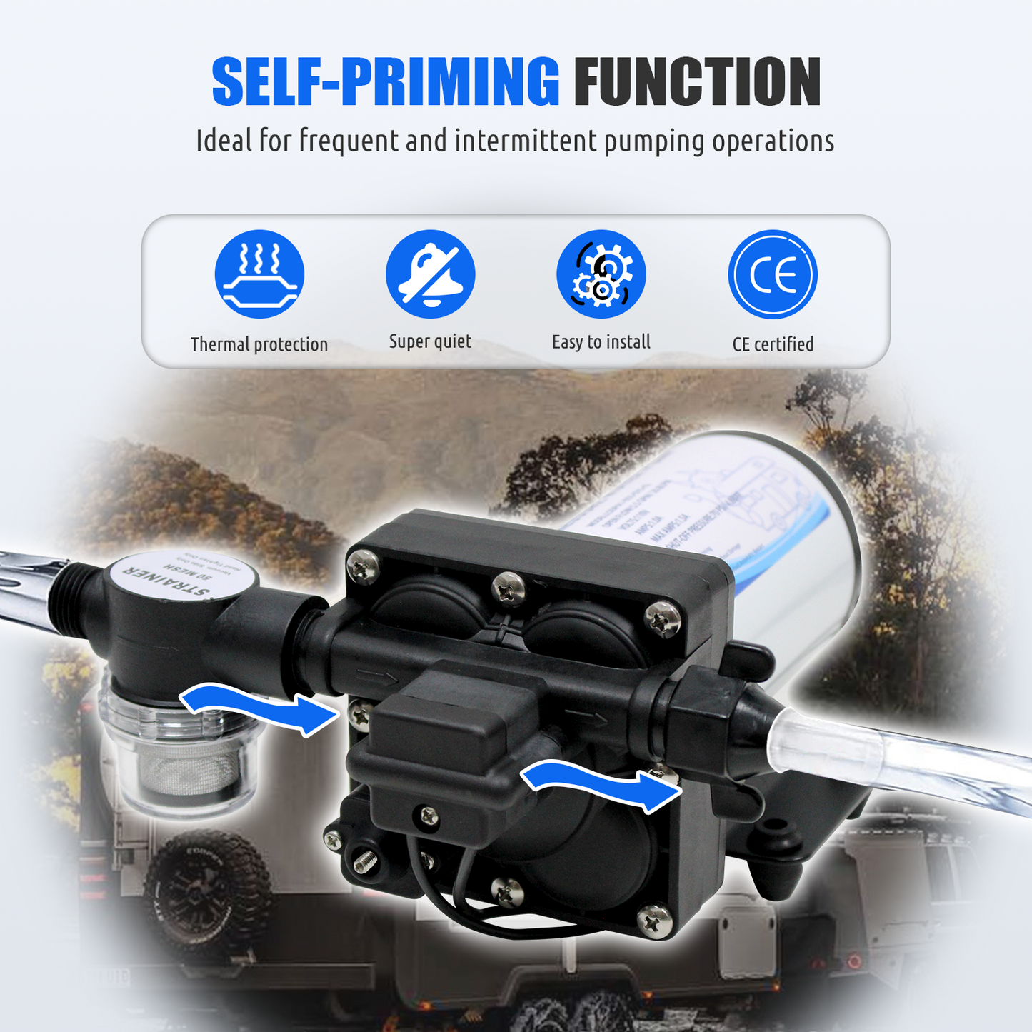 115V Water Pressure Diaphragm Pump