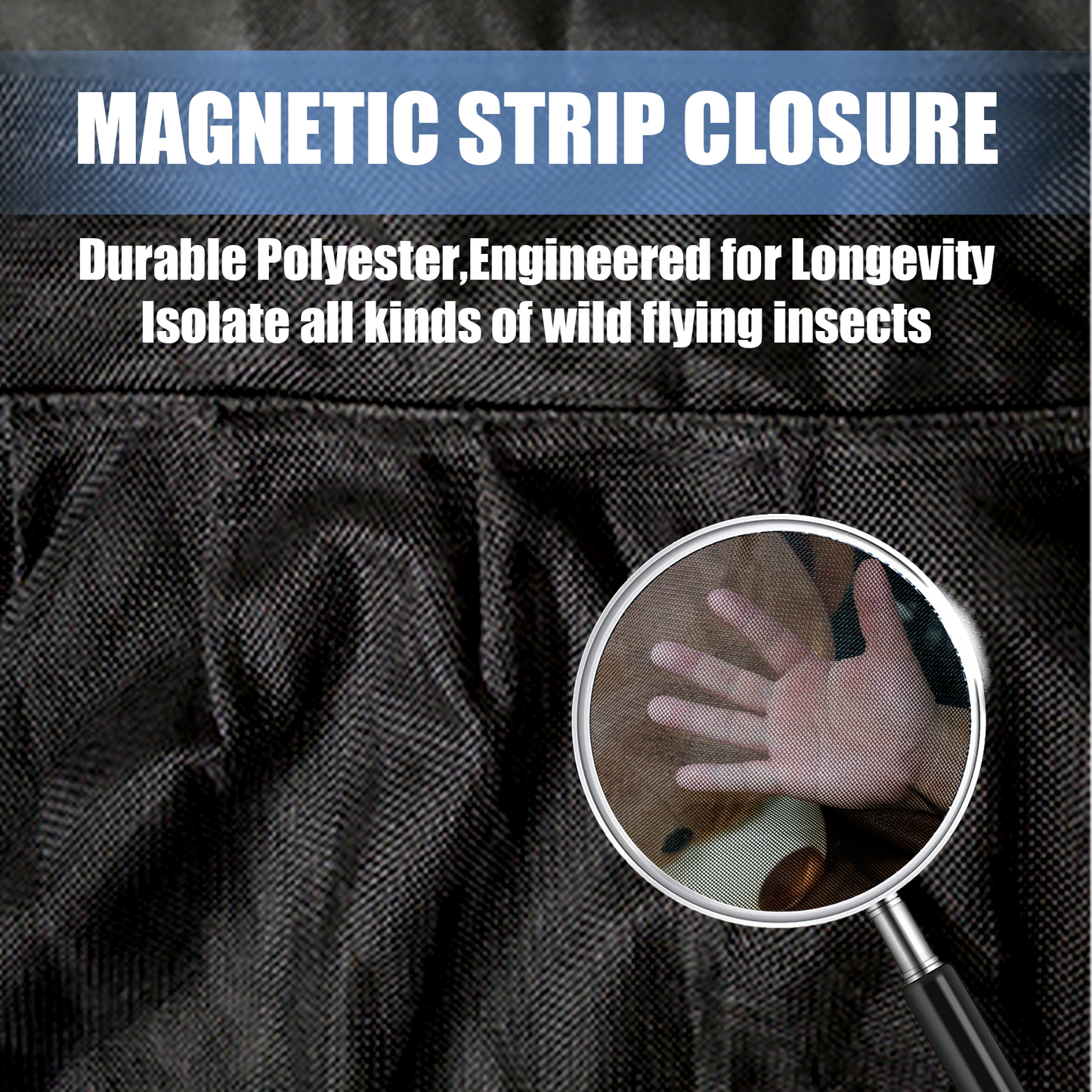 Insect-proof mosquito net for RV back door(Standard)