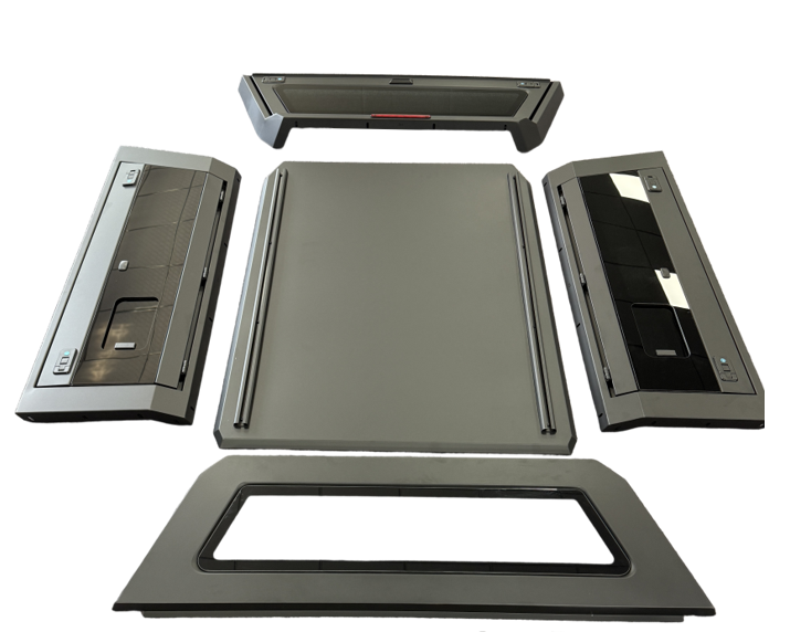 [Ships in 1 Week] Pickup Bed Cover 4x4 Offroad Truck Canopy Universal Black Truck Canopy | Fits Tacoma, Tundra, Ford &amp; More | Waterproof &amp; Secure | Easy Installation Small Glass