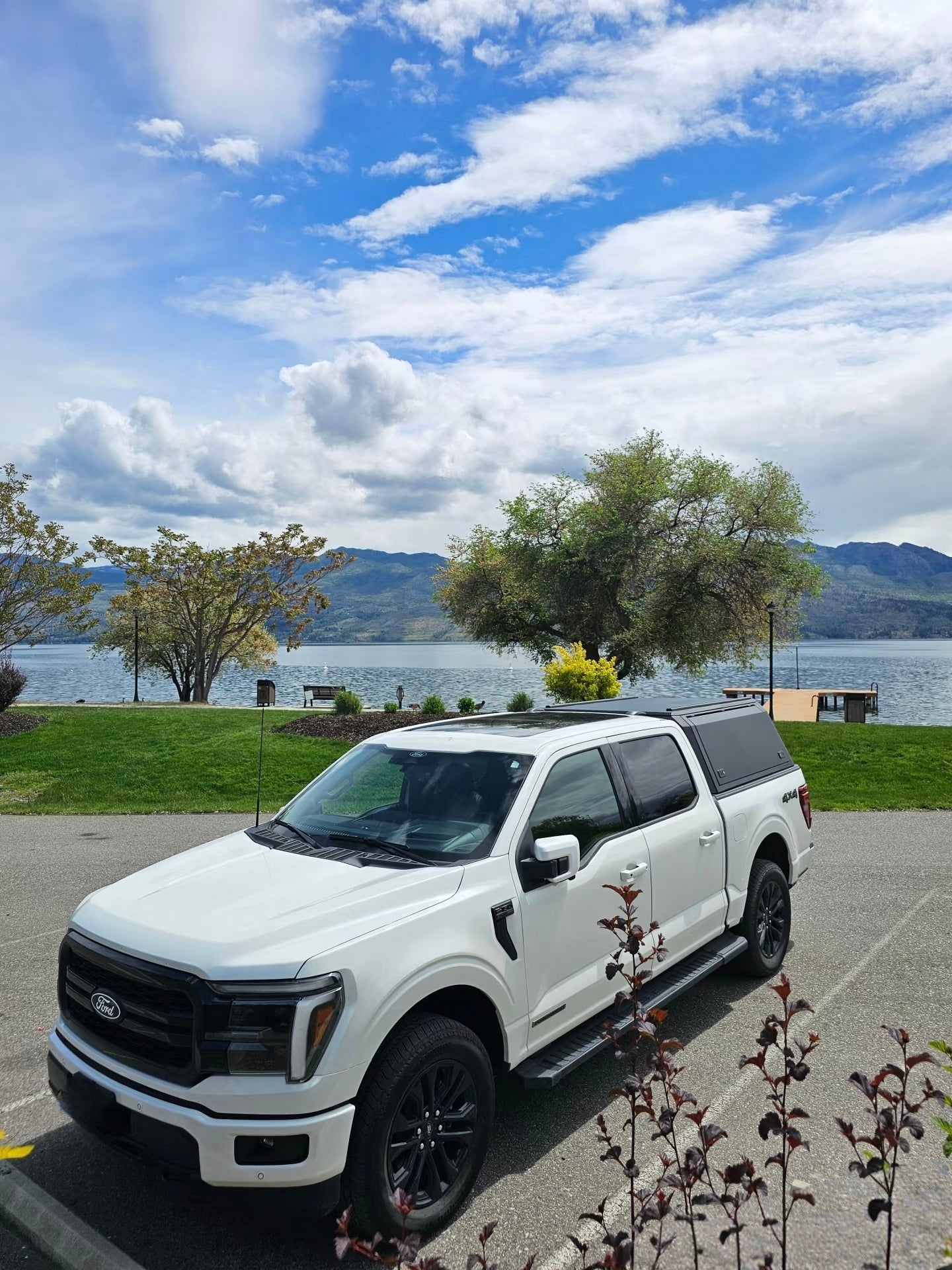 4x4 Aluminum Alloy Steel Pickup Hardtop Topper Camper Truck Canopy with Rack for F150 03