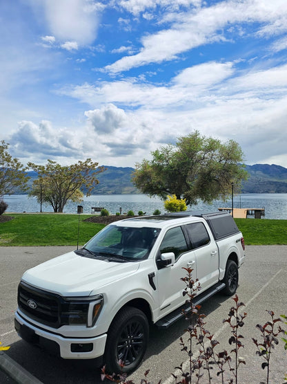 4x4 Aluminum Alloy Steel Pickup Hardtop Topper Camper Truck Canopy with Rack for F150 03