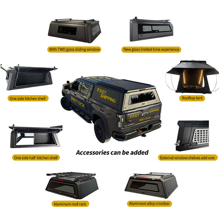 Canopy Topper Waterproof Camper for Toyota Tundra Isuzu F150 Range GMC RAM BYD Shark 6
