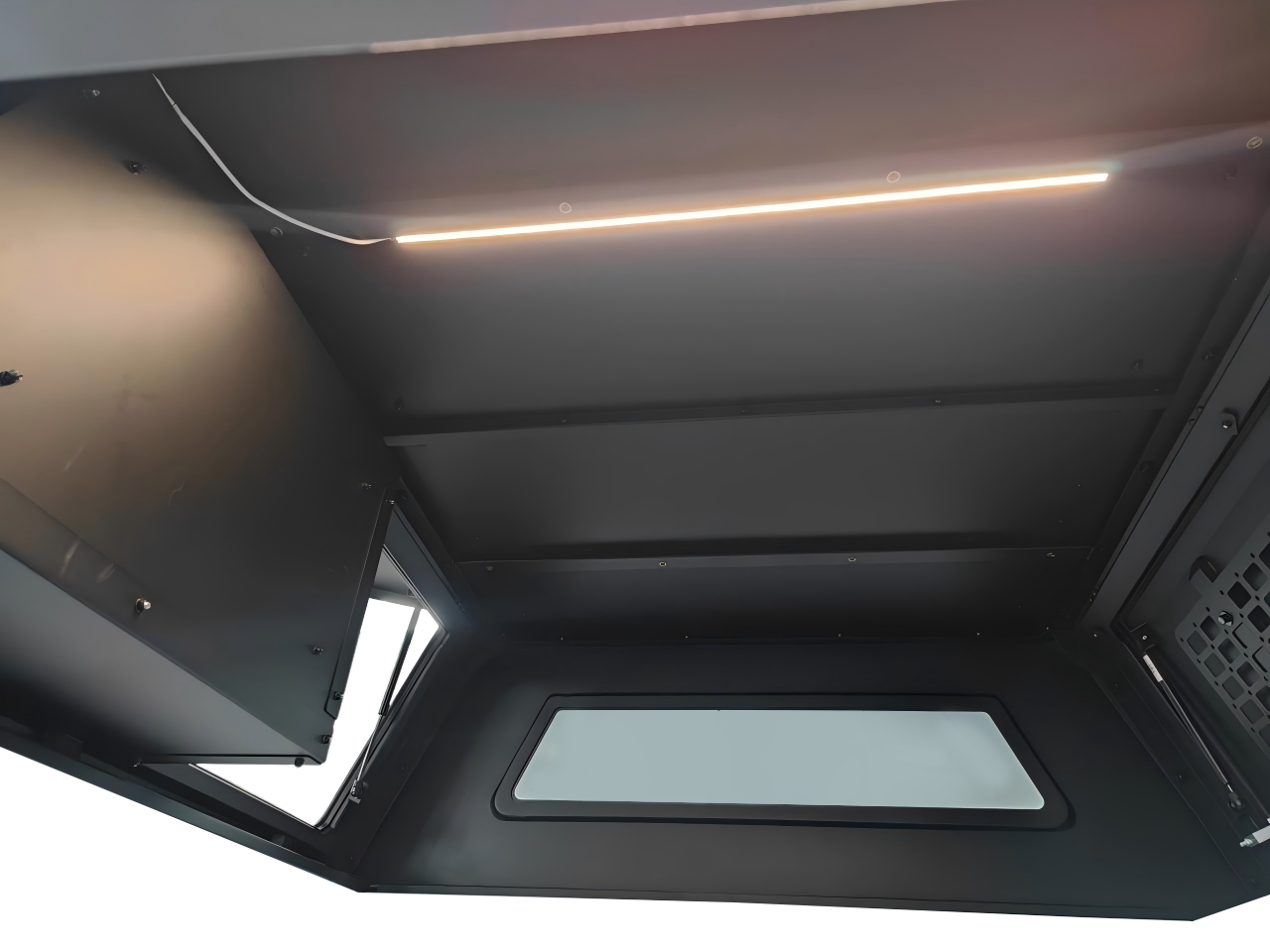 [Ships in 1 Week] Pickup Bed Cover 4x4 Offroad Truck Canopy Universal Black Truck Canopy | Fits Tacoma, Tundra, Ford &amp; More | Waterproof &amp; Secure | Easy Installation