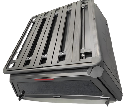 [Ships in 1 Week] Pickup Bed Cover 4x4 Offroad Truck Canopy Universal Black Truck Canopy | Fits Tacoma, Tundra, Ford &amp; More | Waterproof &amp; Secure | Easy Installation Big Glass